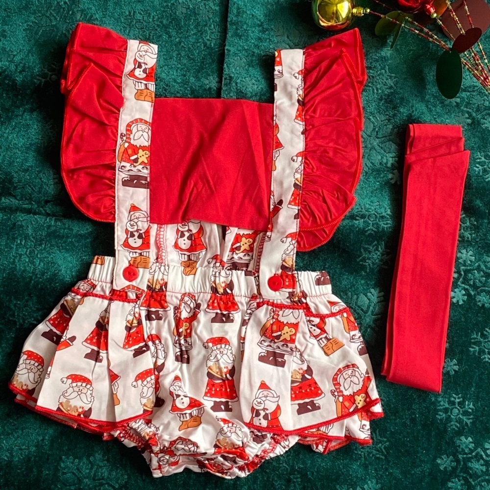 Vestido Navideño Niña 3-6m 9-6m🎄